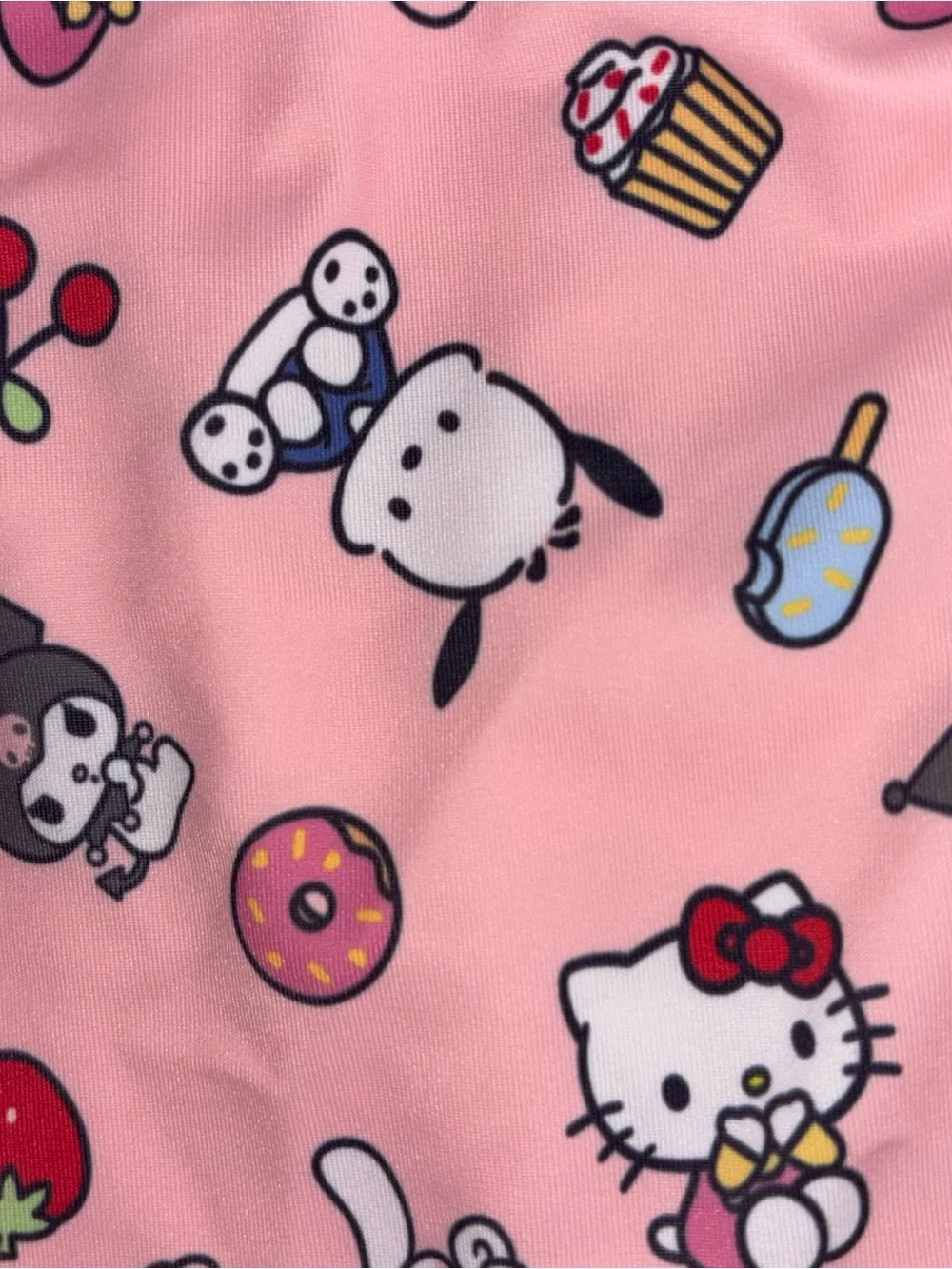 Hello Kitty & Friends Pink Printed Girls' One-Piece Swimsuit Girls XS (4-5)
